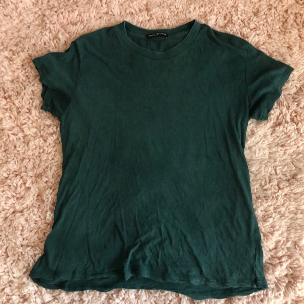 Dark green Brandy Melville tee shirt
